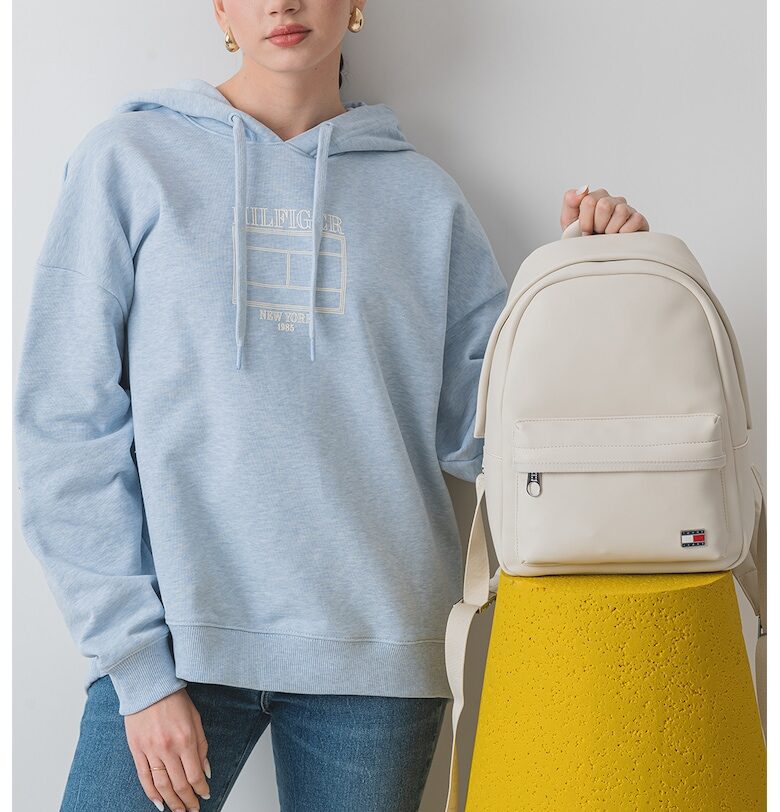 Худи с паднали ръкави и лого Tommy Hilfiger