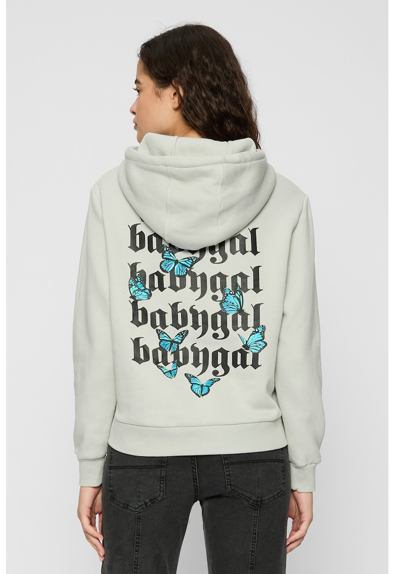 Худи с памук и принт Mister tee