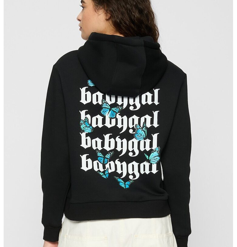 Худи с памук и принт Mister tee