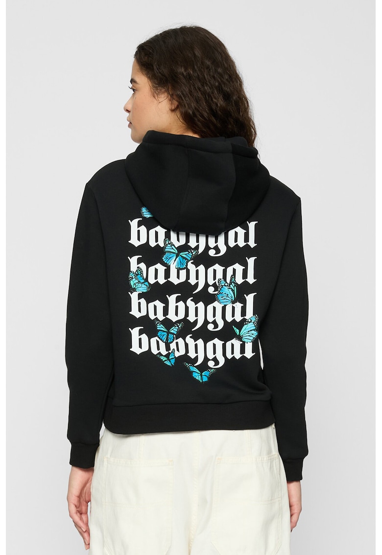 Худи с памук и принт Mister tee