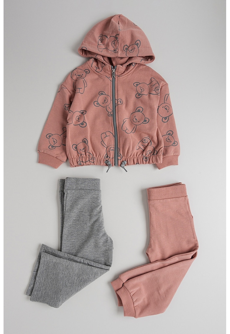 Худи с памук и принт и спортен панталон - 3 части Mayoral