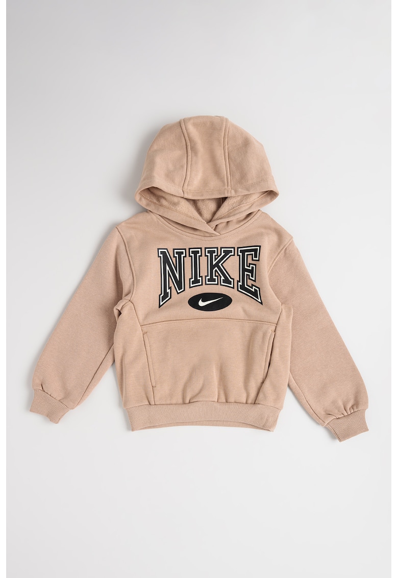 Худи с памук с принт Nike