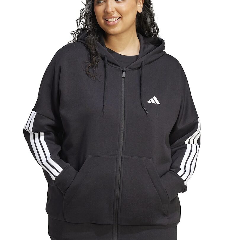 Худи с памук с цип adidas Sportswear