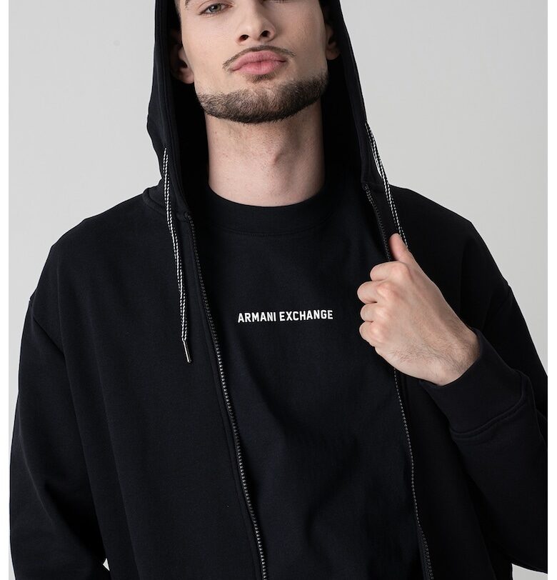 Худи с цип и лого ARMANI EXCHANGE