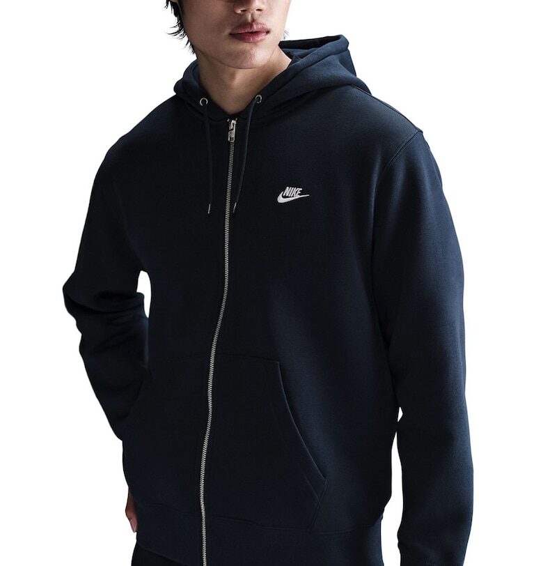 Худи Club с цип и лого Nike