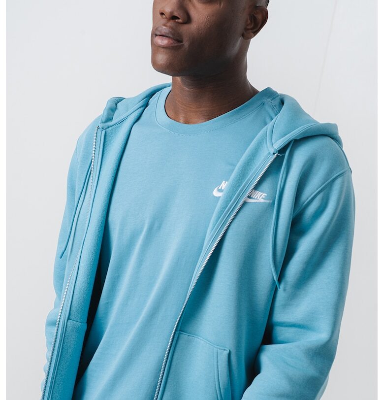 Худи с цип и лого Nike