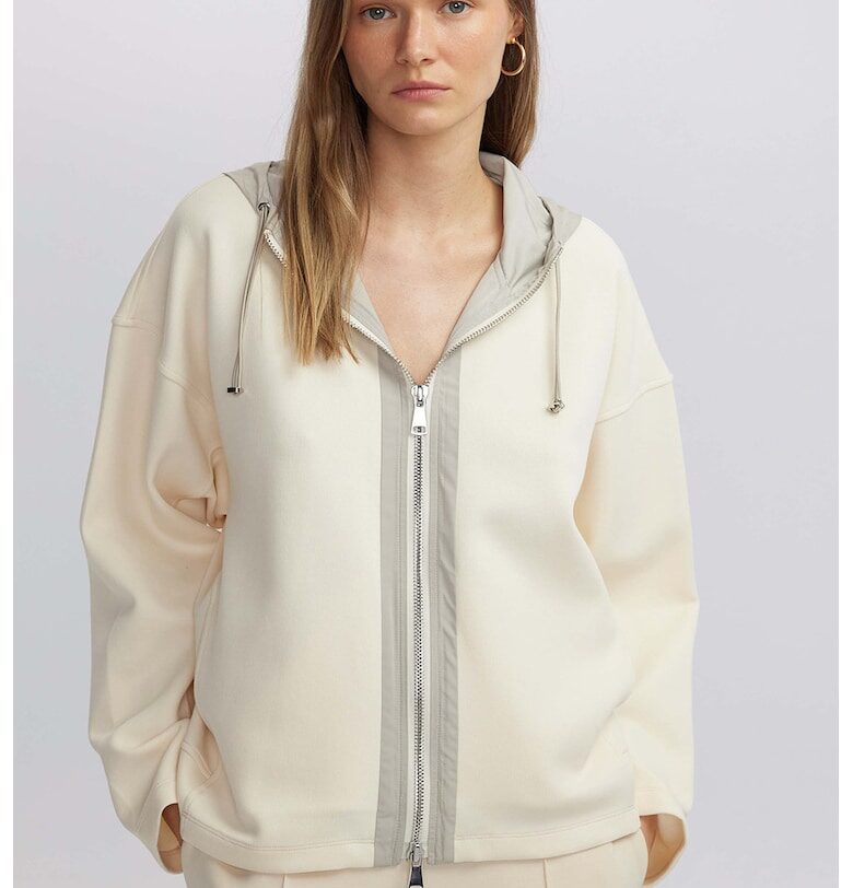 Худи с цип и паднали ръкави Ipekyol