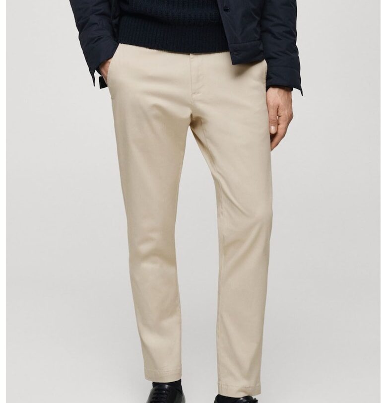 Чино над глезена със стеснен крачол Mango