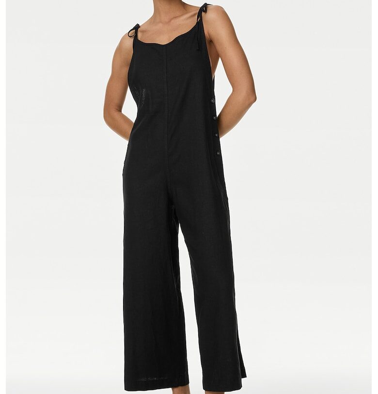 Широк гащеризон с лен Marks  Spencer