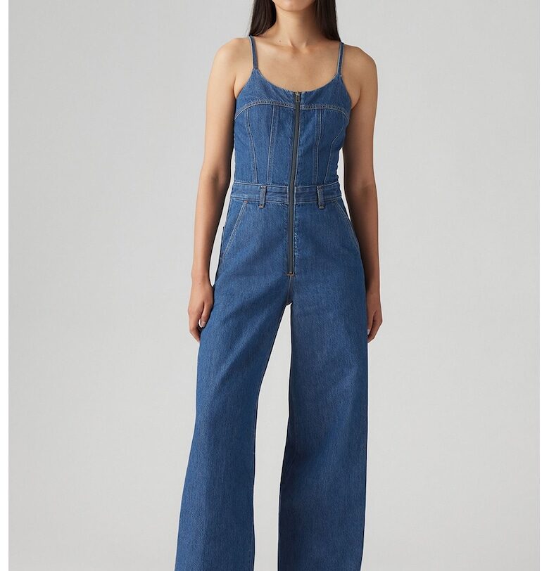 Широк дънков гащеризон Levis
