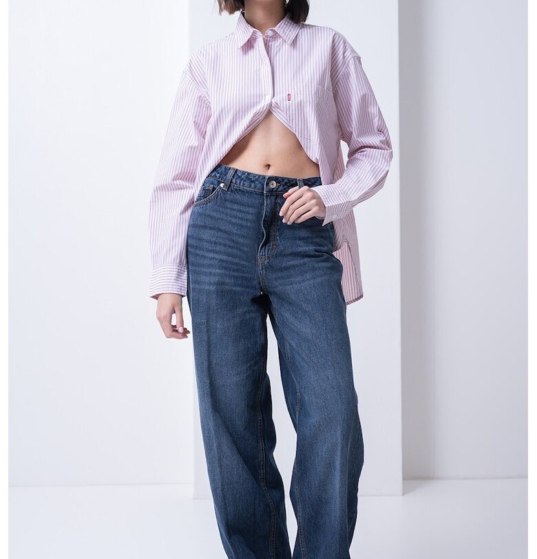 Широки дънки с висока талия HUGO