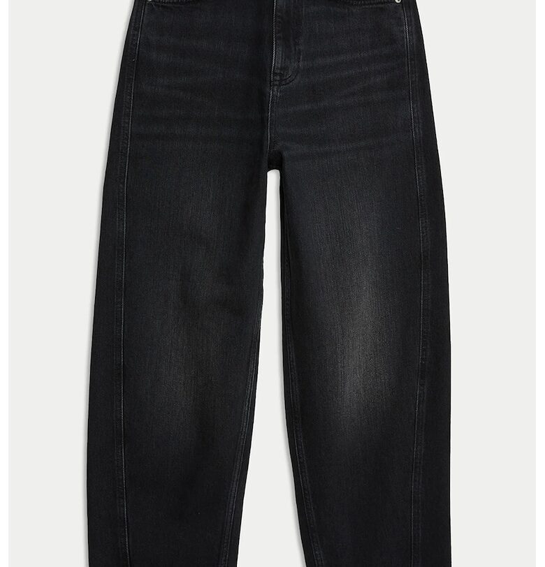 Широки дънки с висока талия Marks  Spencer