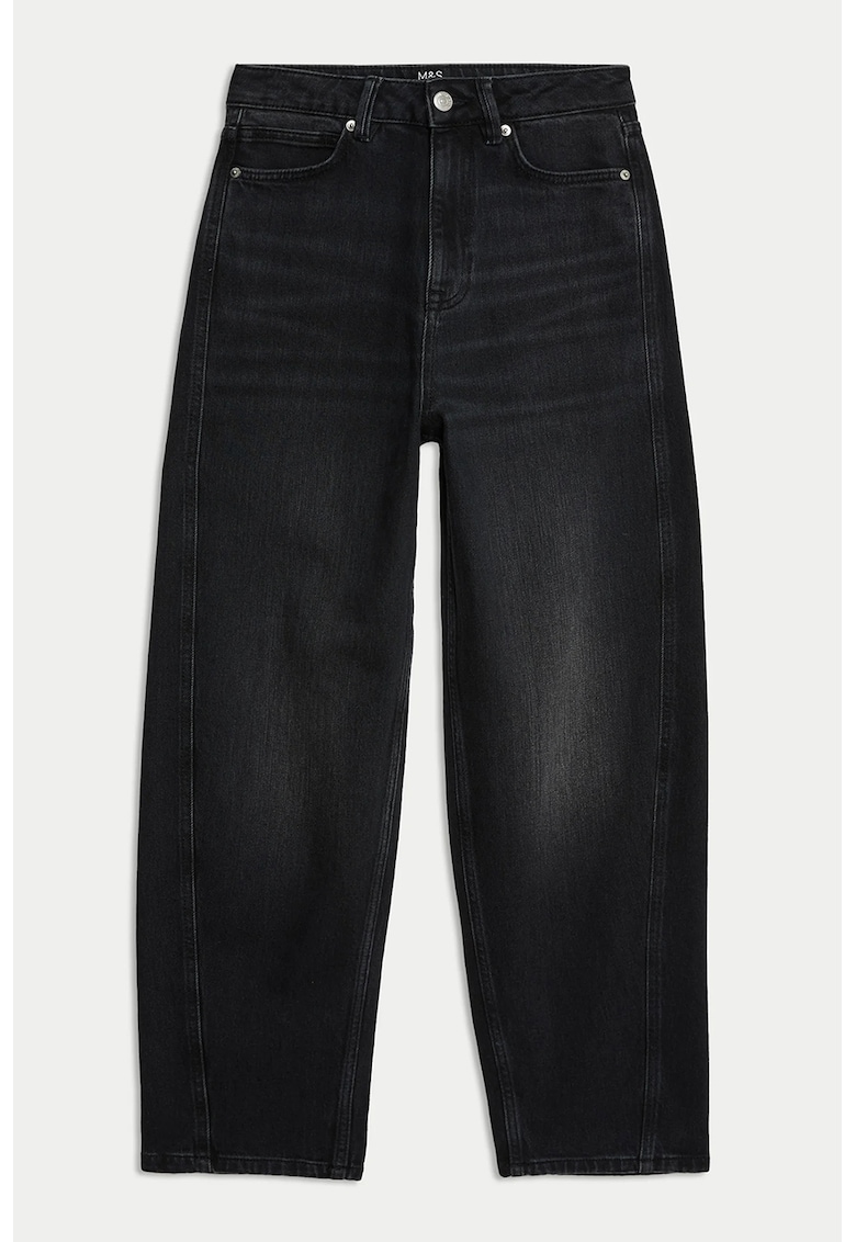 Широки дънки с висока талия Marks  Spencer