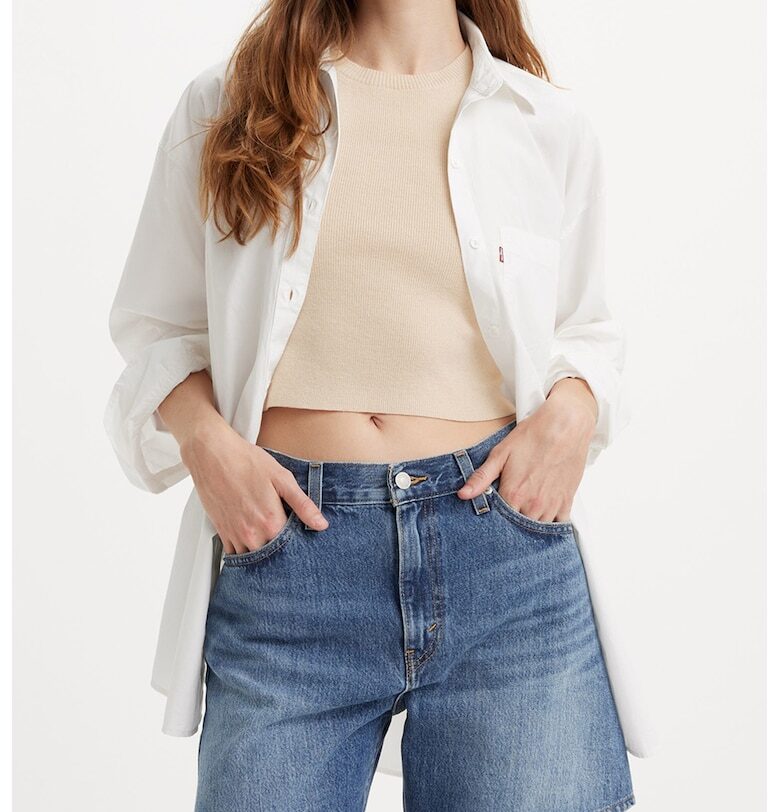 Шорти с висока талия и джобове Levis