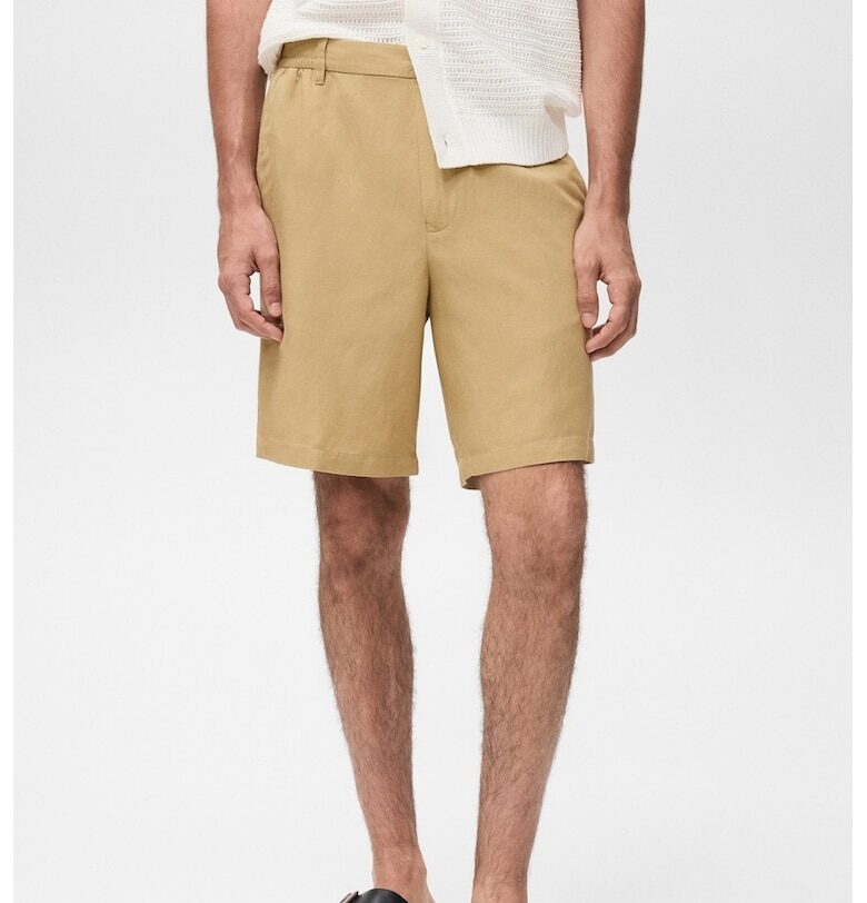 Шорти с лен Mango