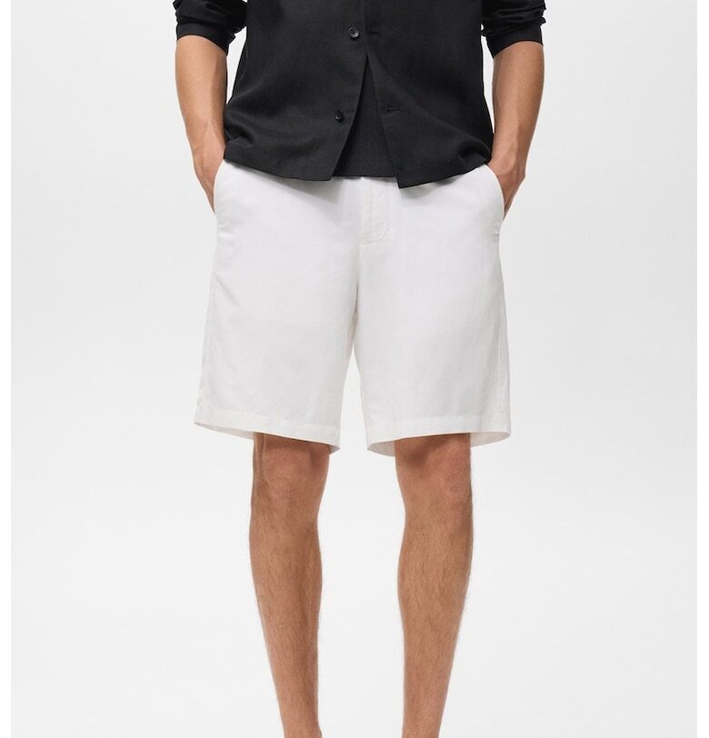 Шорти с лен Mango