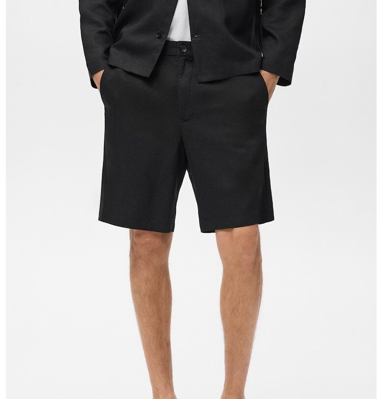 Шорти с лен Mango