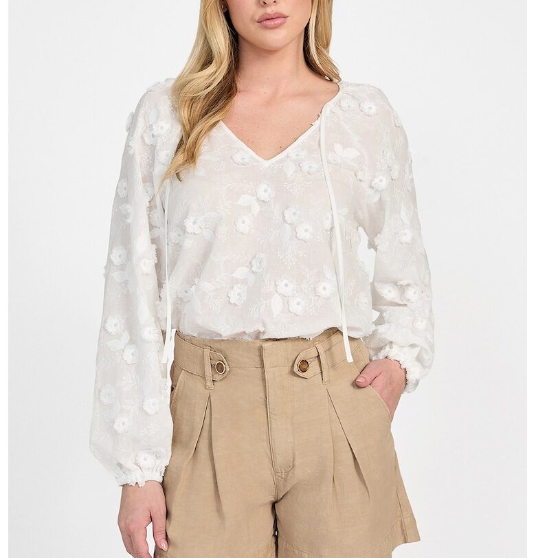 Шпиц блуза с бродерии GUESS