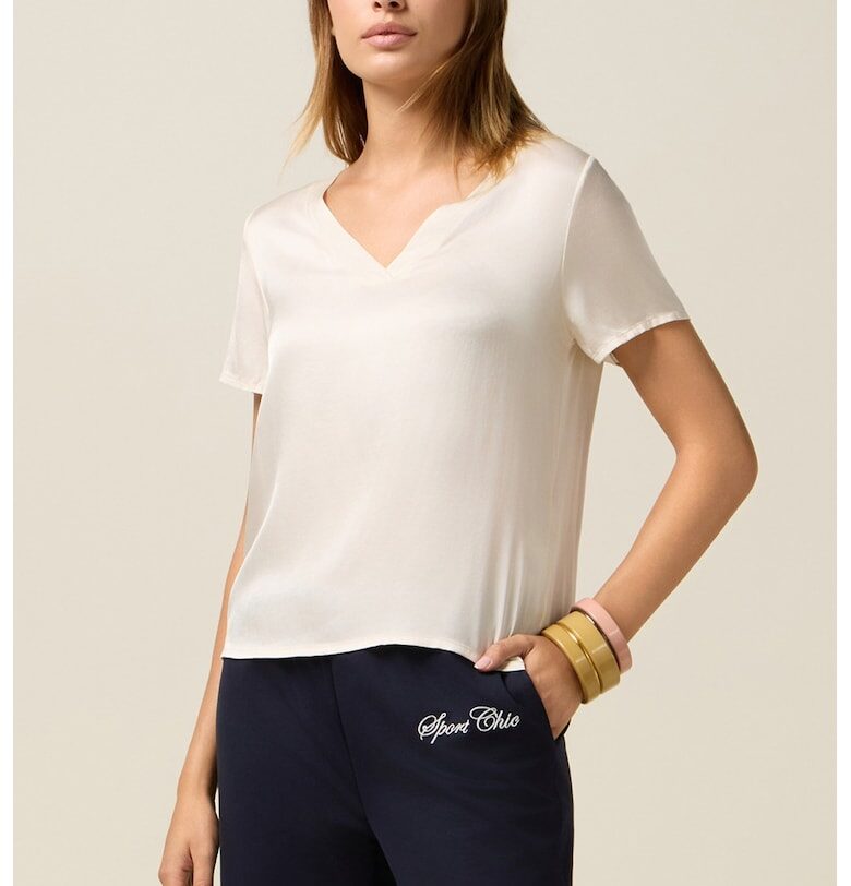 Шпиц блуза с къси ръкави Oltre