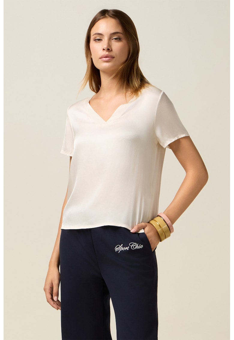 Шпиц блуза с къси ръкави Oltre