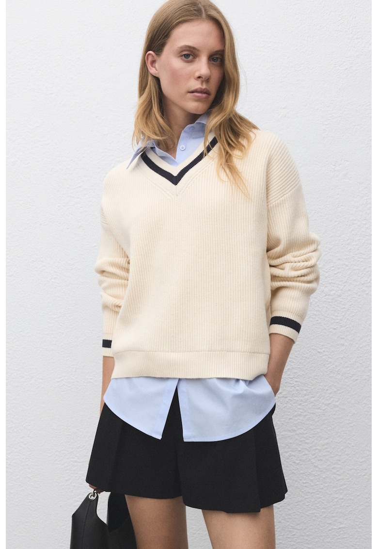 Шпиц пуловер с дизайн 2 в 1 Mango