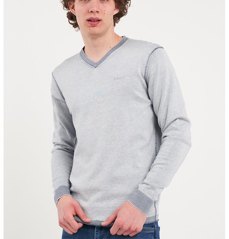 Шпиц пуловер с лого на гърдите Lee Cooper