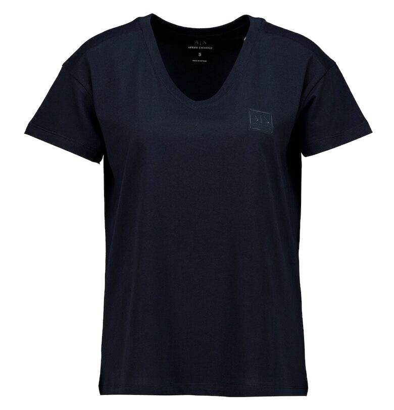 Шпиц тениска с паднали ръкави ARMANI EXCHANGE