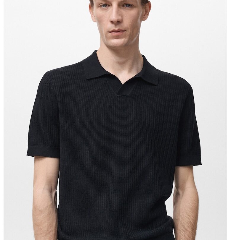 Шпиц тениска с яка Mango