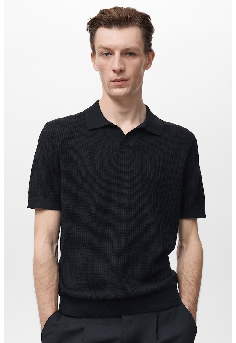 Шпиц тениска с яка Mango