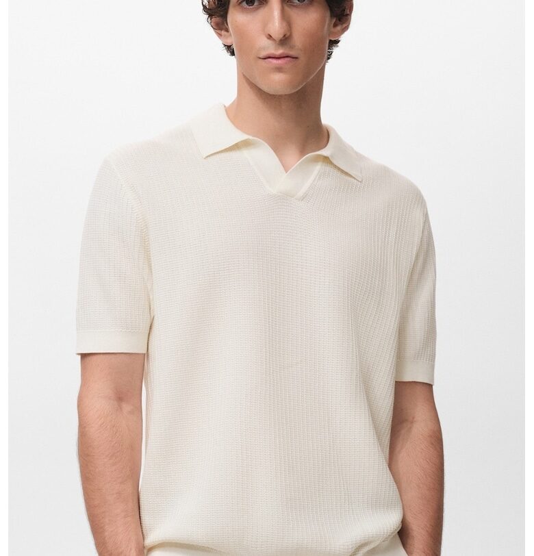 Шпиц тениска с яка Mango