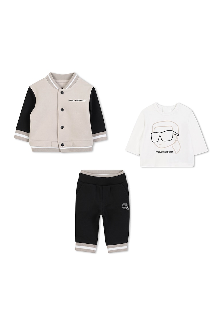 Яке бомбър - тениска и спортен панталон KARL LAGERFELD KIDS