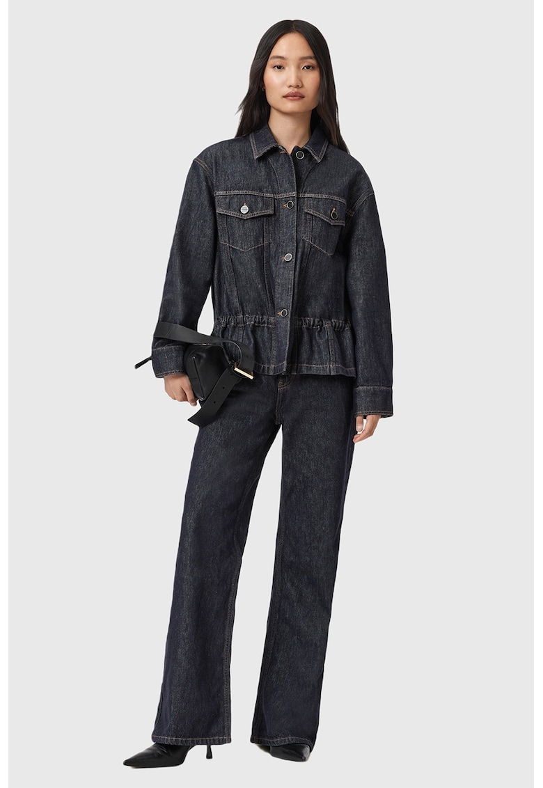 Яке от деним Denby с подгъв пеплум AllSaints