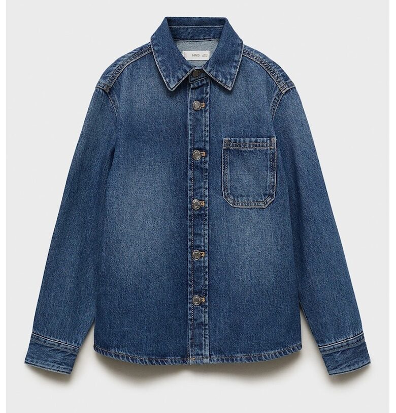 Яке от деним с джобове на гърдите Mango