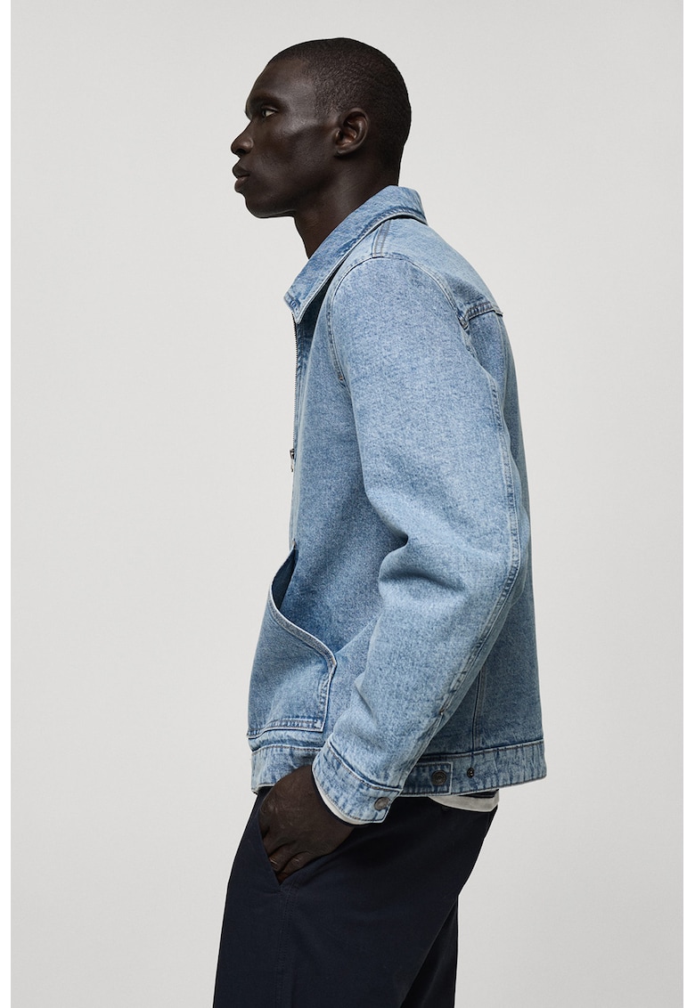 Яке от деним с капитонирана подплата Mango