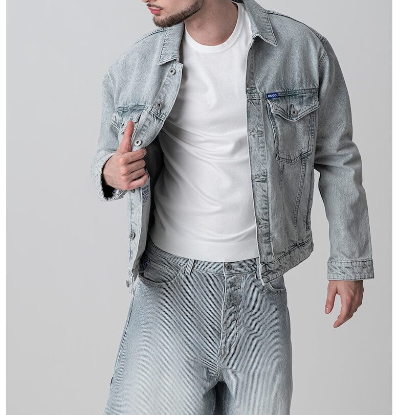 Яке от деним с лого HUGO