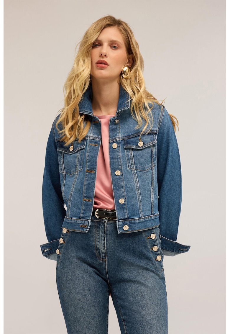 Яке от деним с предни джобове Motivi