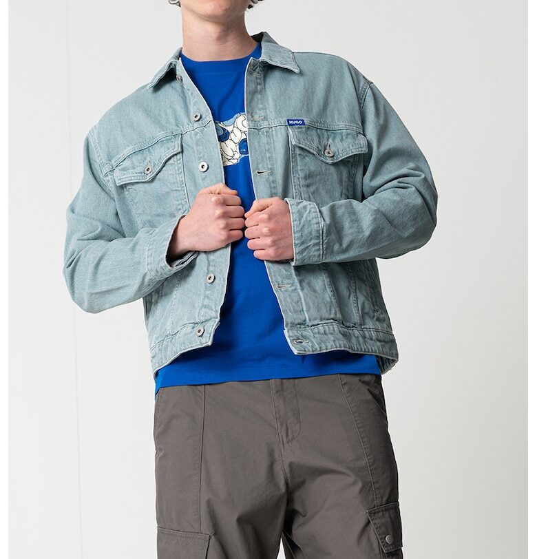 Яке от деним с пришито лого HUGO