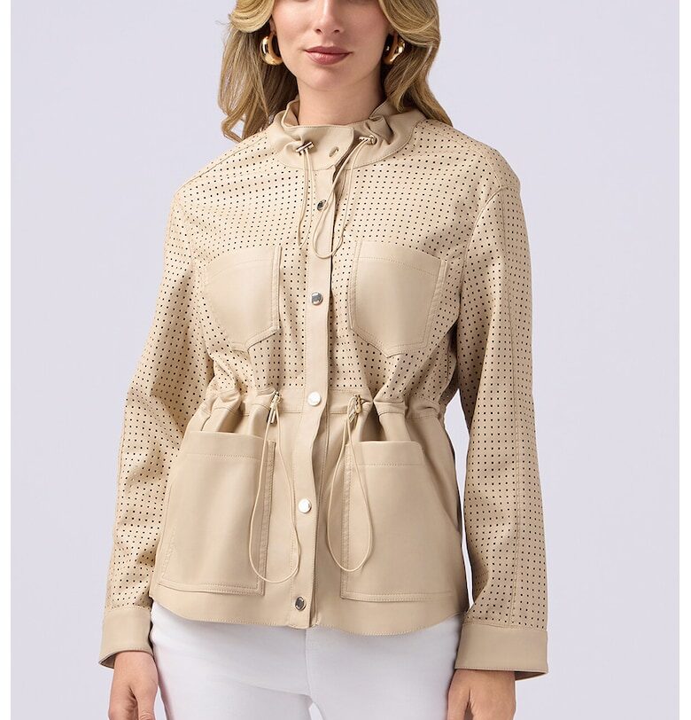 Яке от еко кожа с връзка Oltre