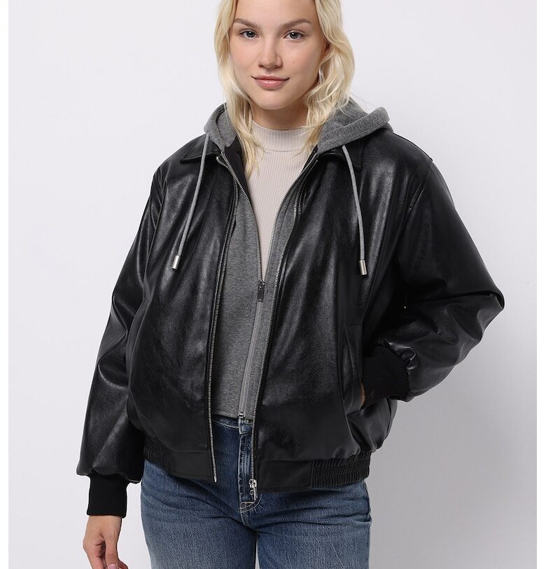 Яке от еко кожа с дизайн 2в1 COLINS