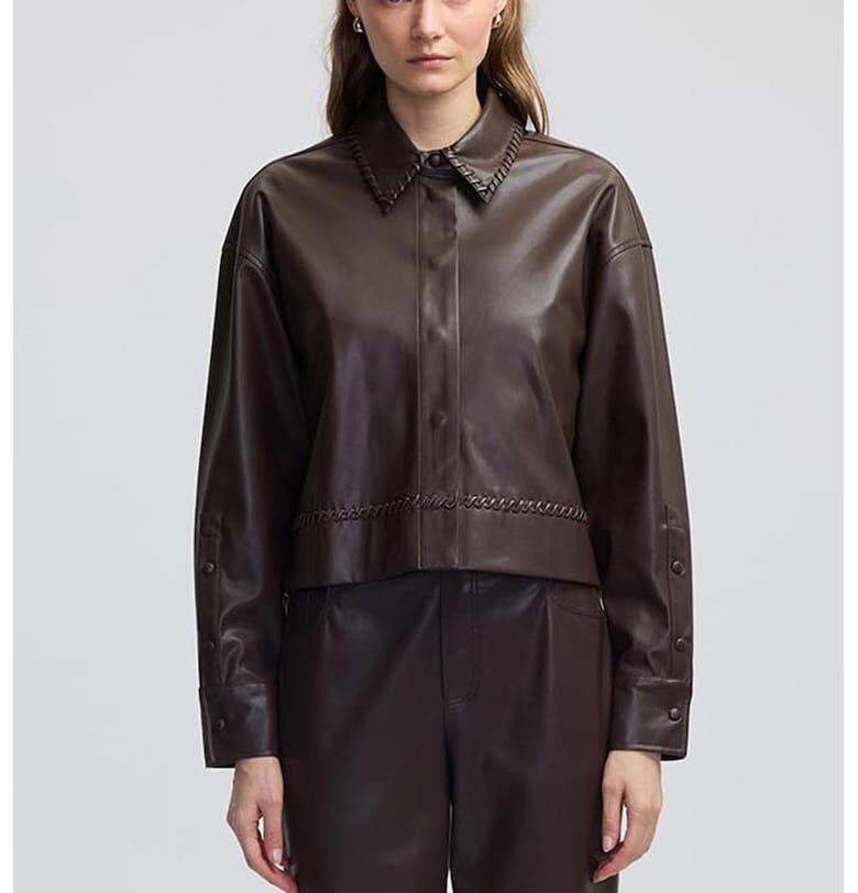 Яке от еко кожа с капси Ipekyol