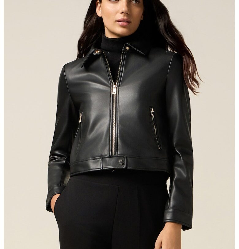 Яке от еко кожа с цип Oltre