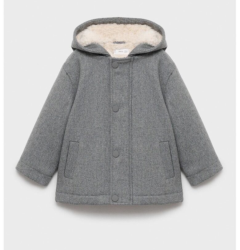 Яке с вълна и плюшена подплата Mango