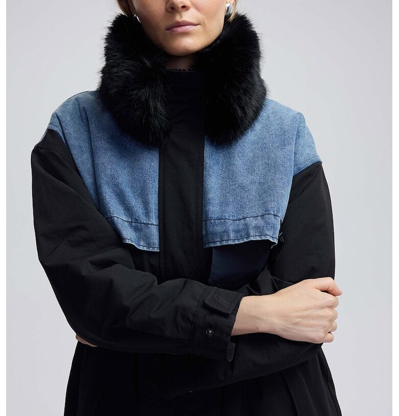 Яке с еко пух и деним Ipekyol