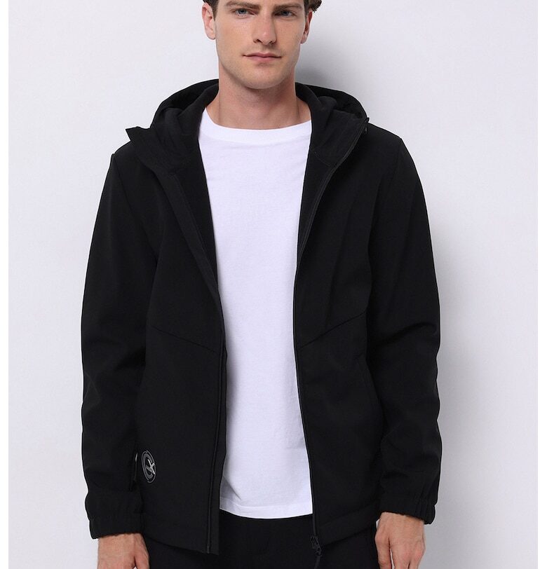 Яке с качулка и висока яка COLINS