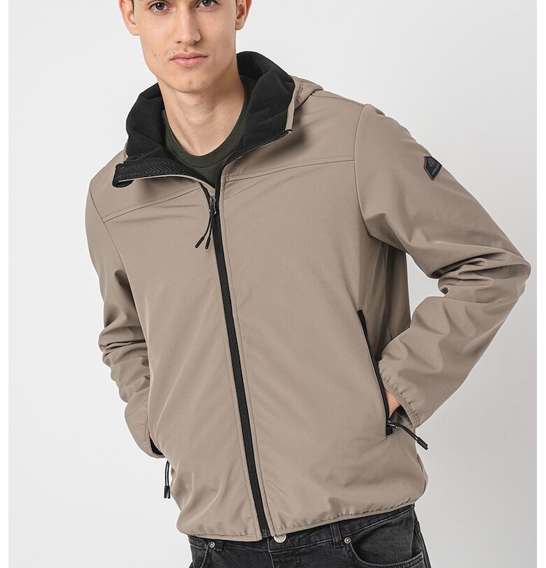 Яке с качулка и джобове с цип Lumberjack