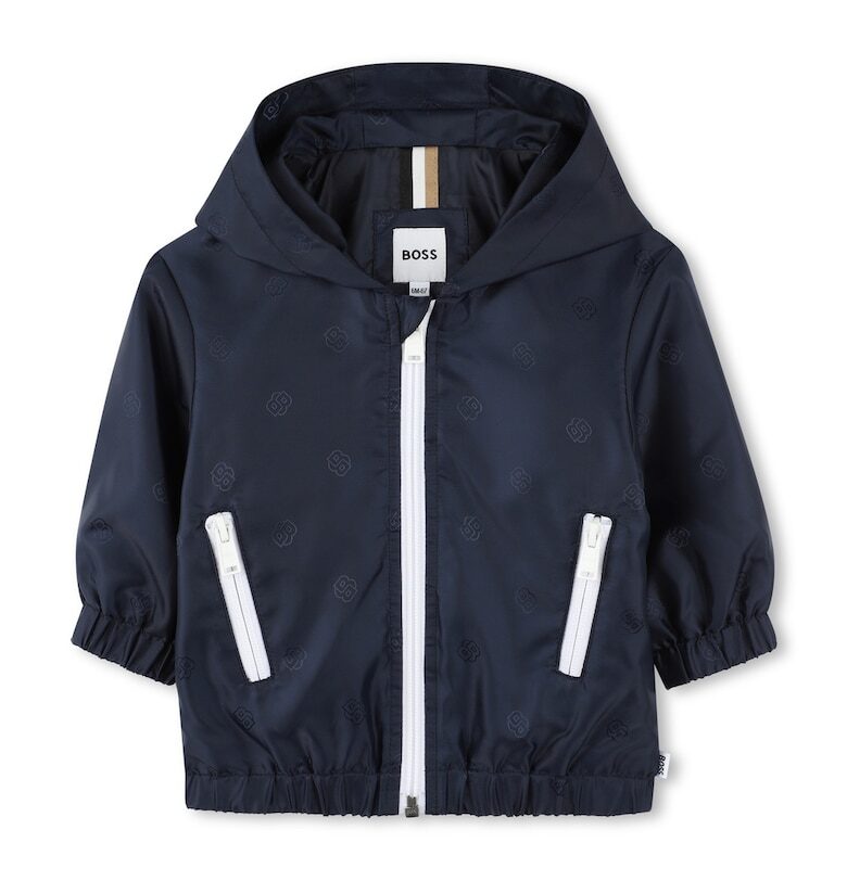 Яке с качулка и лого BOSS Kidswear