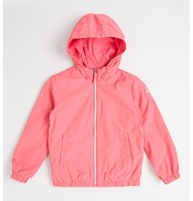 Яке с качулка и скосени джобове United Colors of Benetton