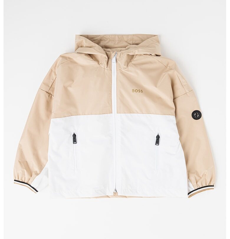 Яке с качулка и цветен блок BOSS Kidswear