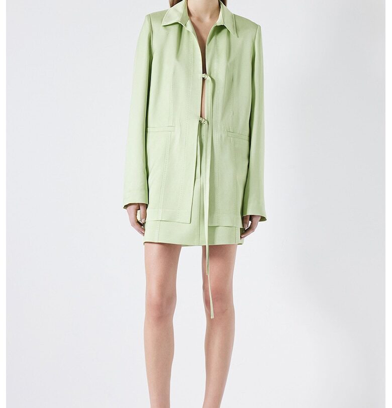 Яке с лен с връзки Ipekyol