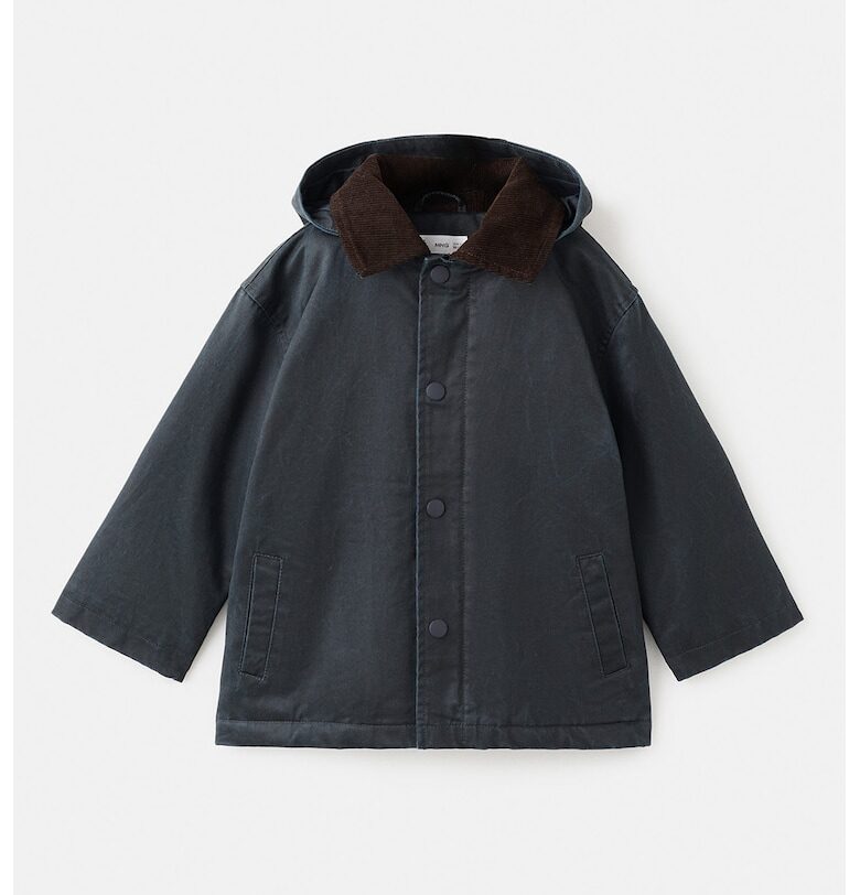 Яке с памук с качулка Mango